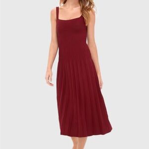 STAUD Ellison Dress in Roja